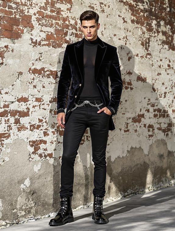 choosing gothic men s apparel