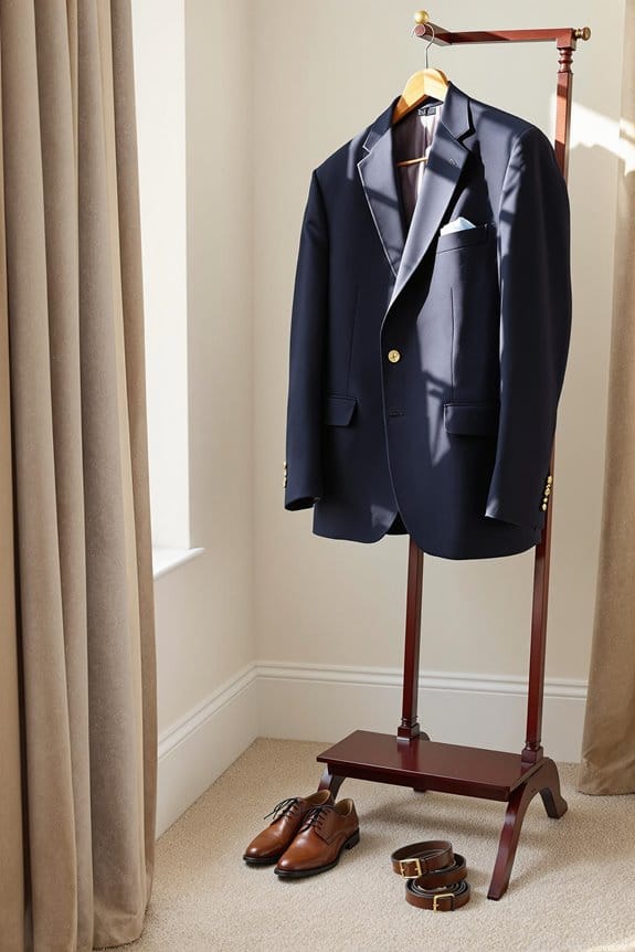 navy and brown combination