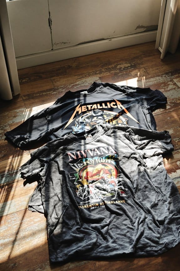 retro concert merchandise apparel