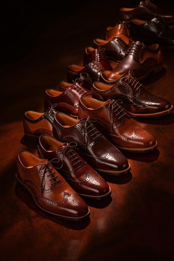 stylish patterned dress shoes